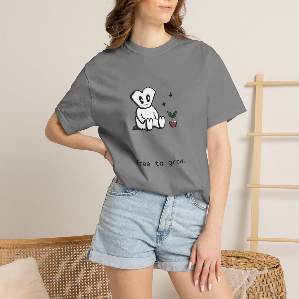 this little alien. free to grow. Unisex Garment-Dyed T-shirt