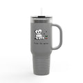 40oz Insulated Travel Mug — 'Free to Grow' Cute Plant Alien Design