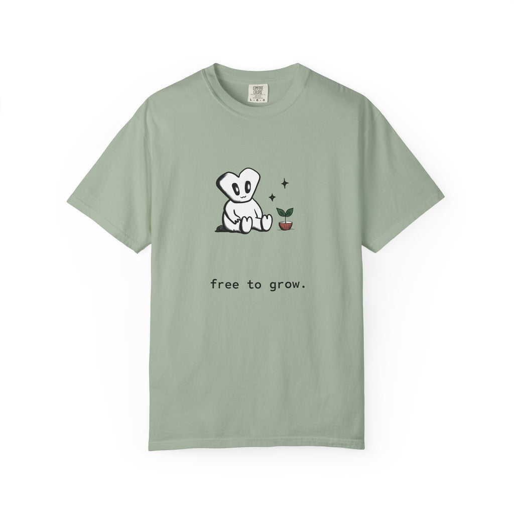 this little alien. free to grow. Unisex Garment-Dyed T-shirt