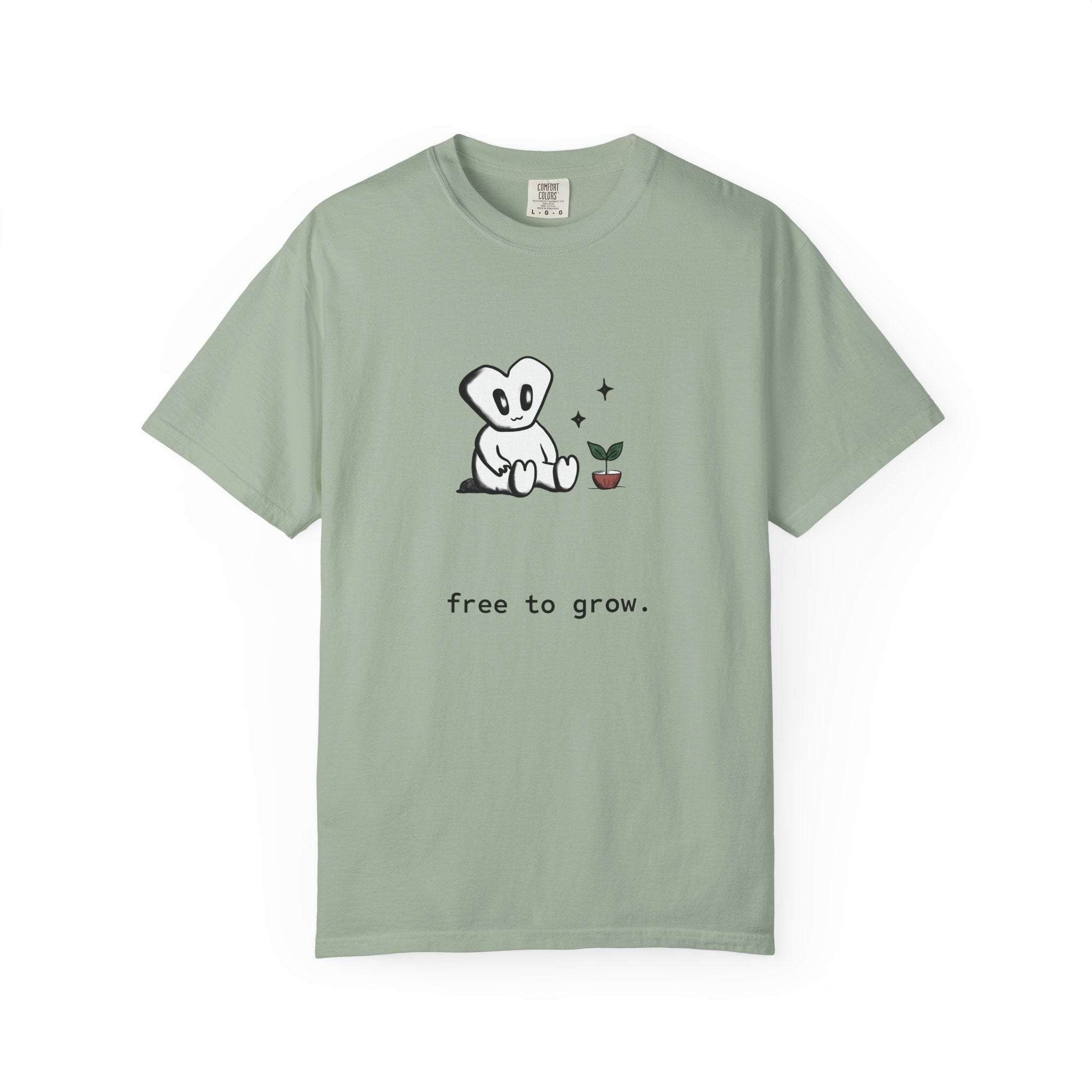 this little alien. free to grow. Unisex Garment-Dyed T-shirt