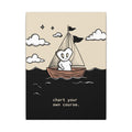 Canvas Wall Art — "Chart Your Own Course" Motivational Sailboat Print